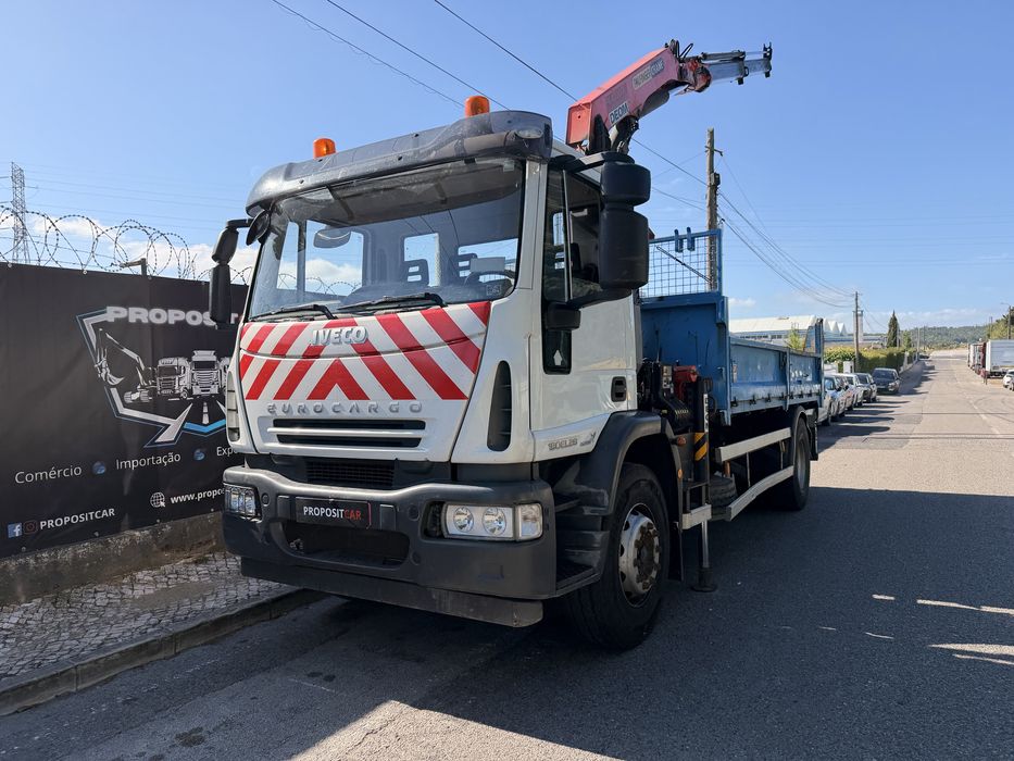 IVECO EUROCARGO 19Ton 280cv Grua Palfinger Pk10000 Basculante Apenas 57.000km ###OPORTUNIDADE###