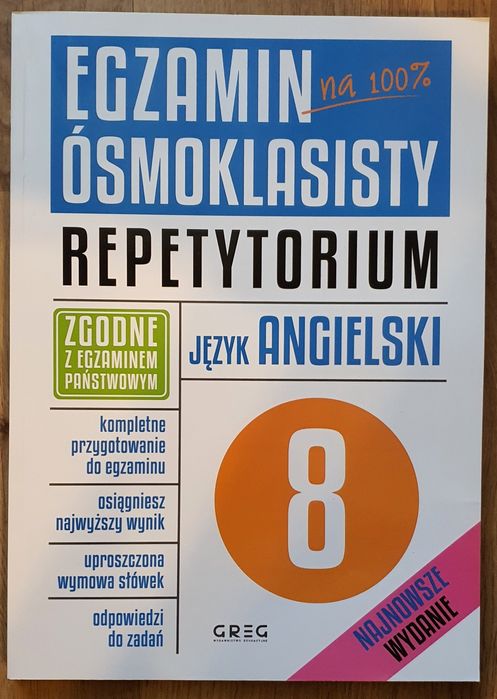 Egzamin ósmoklasisty, repetytorium, język angielski.