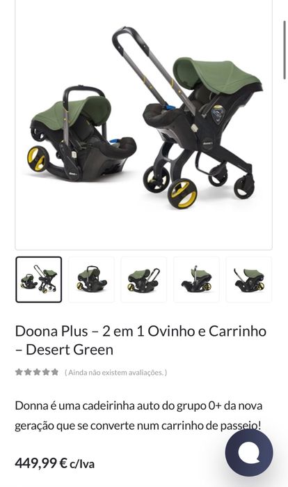 Doona plus 2 em 1 + bag, base isofix