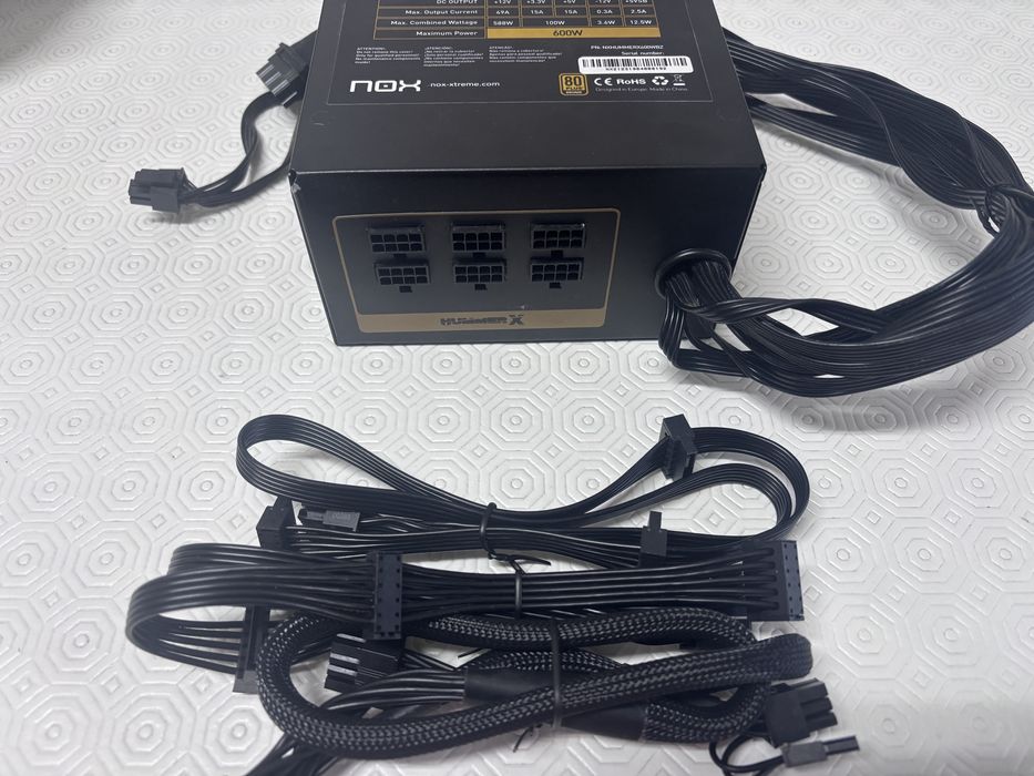 Fonte de alimentação Nox Hummer 600w 80 Plus Bronze