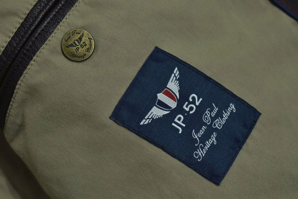 Jean Paul 52 Brązowa Kurtka Męska Pilotka Z Sztucznej Skóry Xxl