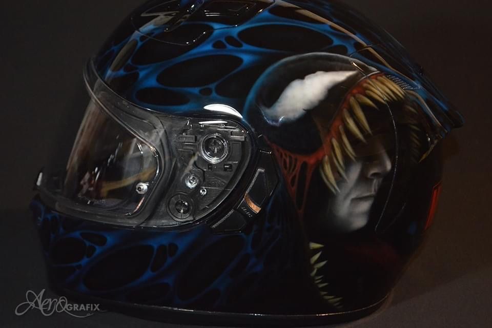 Kask HJC FG-ST Gridan MC1SF - malowane VENOM