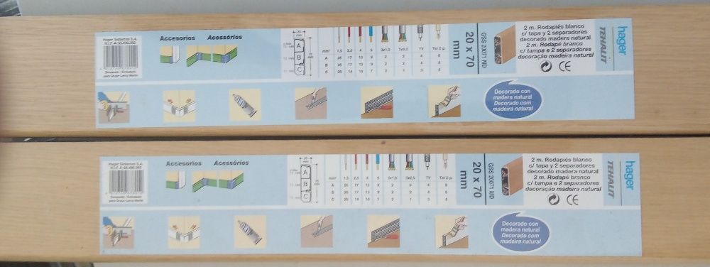 Calha Rodapé quatro metros