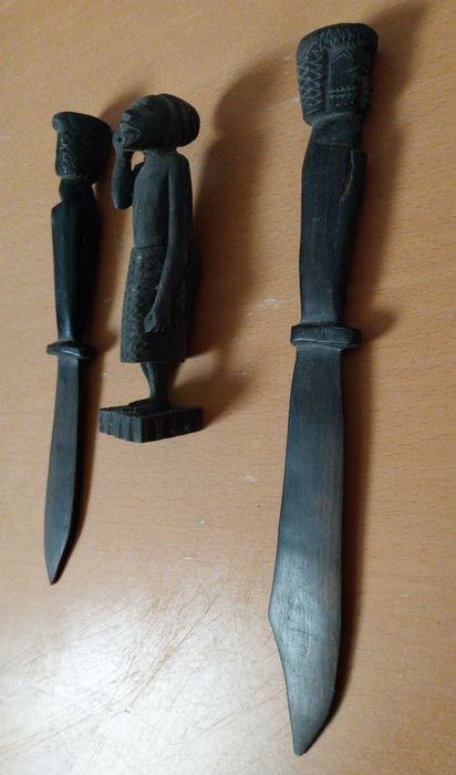 Peças arte africana.