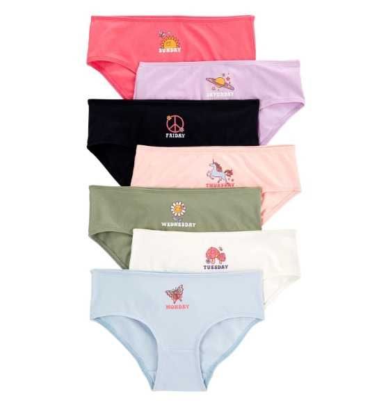 Великі набори трусиків CARTERS для дівчат. Розміри від 2х до 14років.