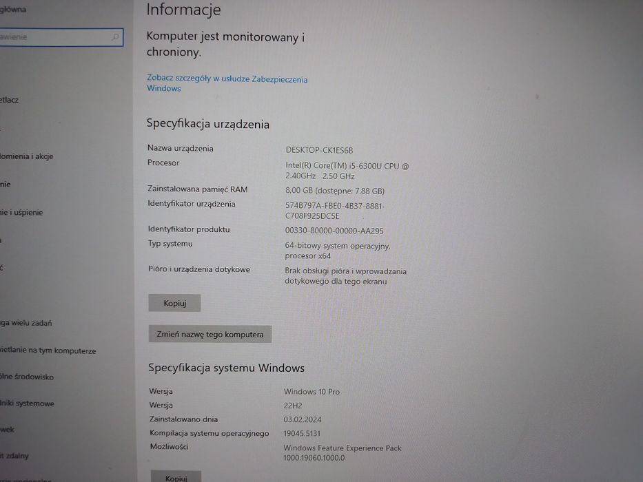 Dell latitude 7480 z polskiej dystrybucji