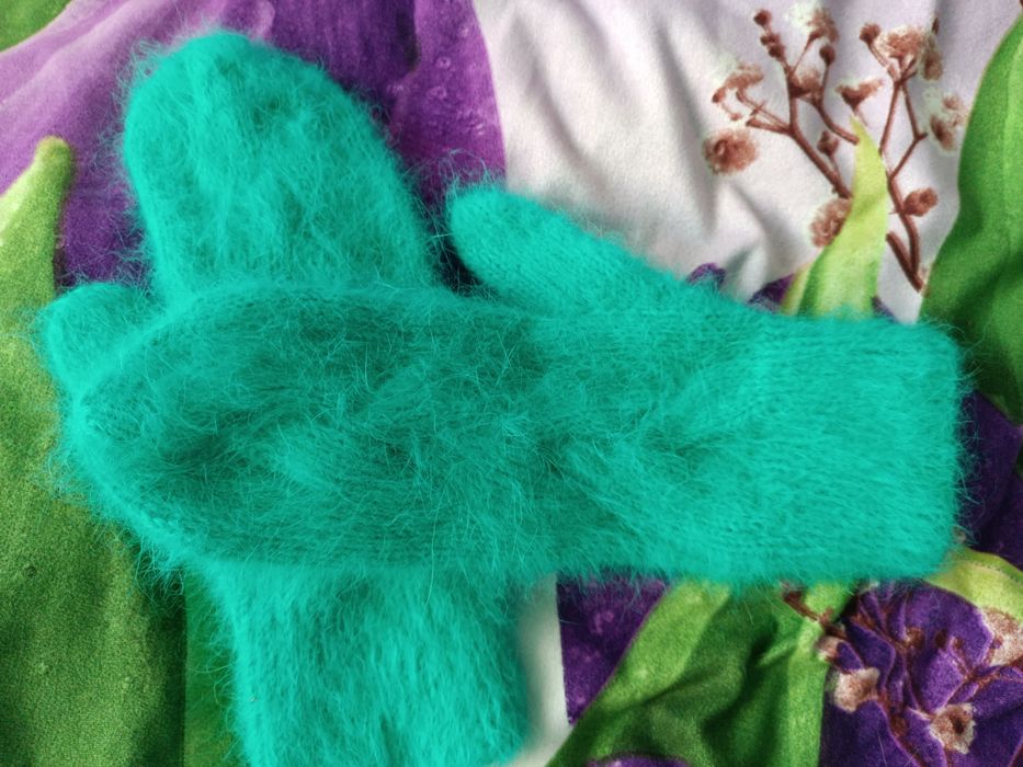 Рукавички з пуху норки