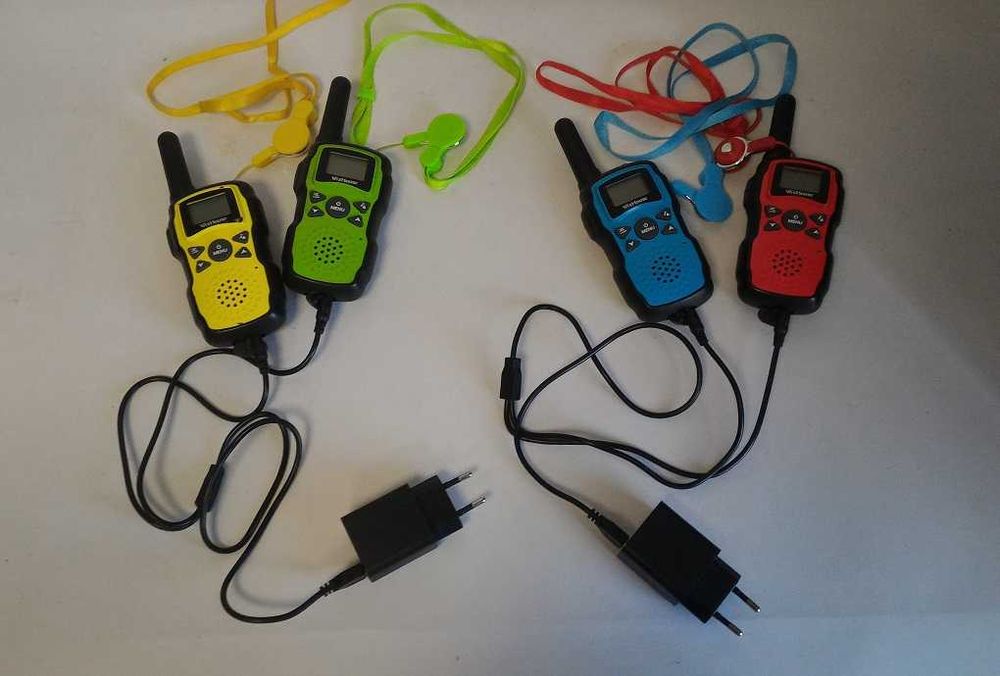 Детская рация "уоки-токи" набор 4 шт. До 3 км, 22 канала, VOX, фонарик