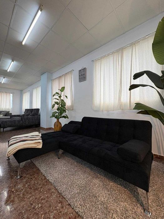 Sofá cama chaise longue preto - entrega gratis