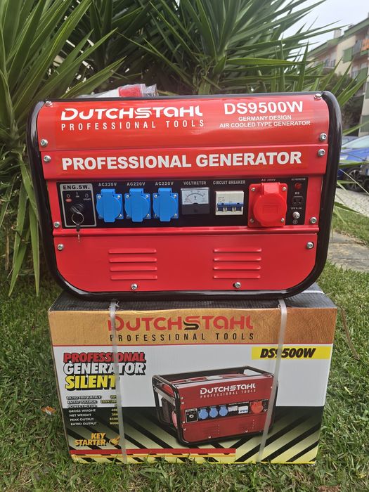 Gerador gasolina de 9500 watts monofásico e trifásico  novo