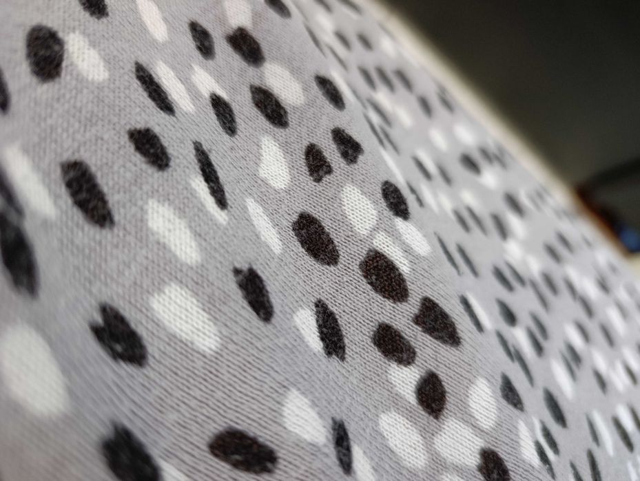 krótka elastyczna sukienka XL z dzianiny mini tunika dzianinowa szara