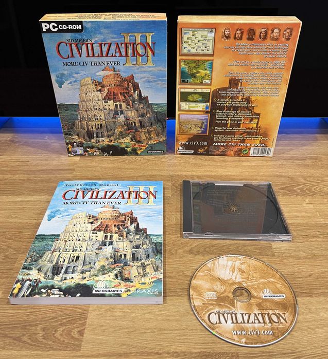 Civilization III 3 (PC EN 2001) BIG BOX angielskie premierowe wydanie
