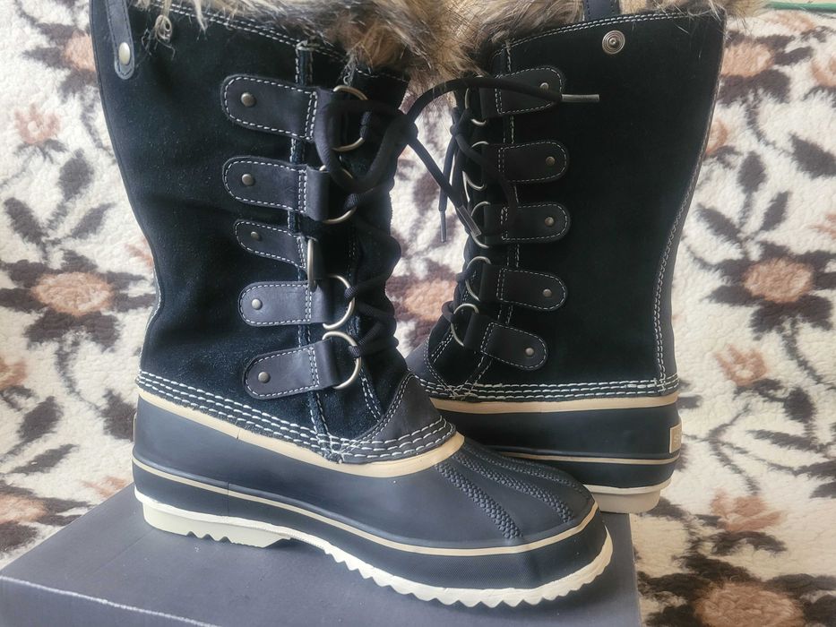 Wkstra ciepłe śniegowce Sorel Joan of Arctic r.40 wkł.25cm świetnystan