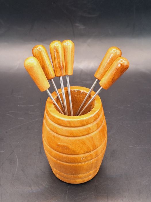 Zestaw do przekąsek w beczce vintage