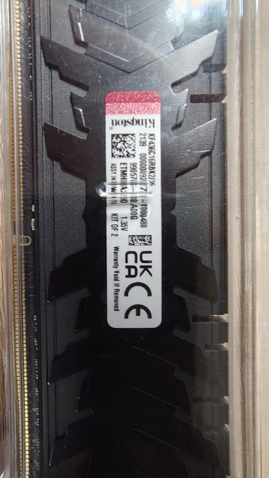 Память DDR4 16GB (2x8GB kit) Kingston Fury Renegade 3600 MHz