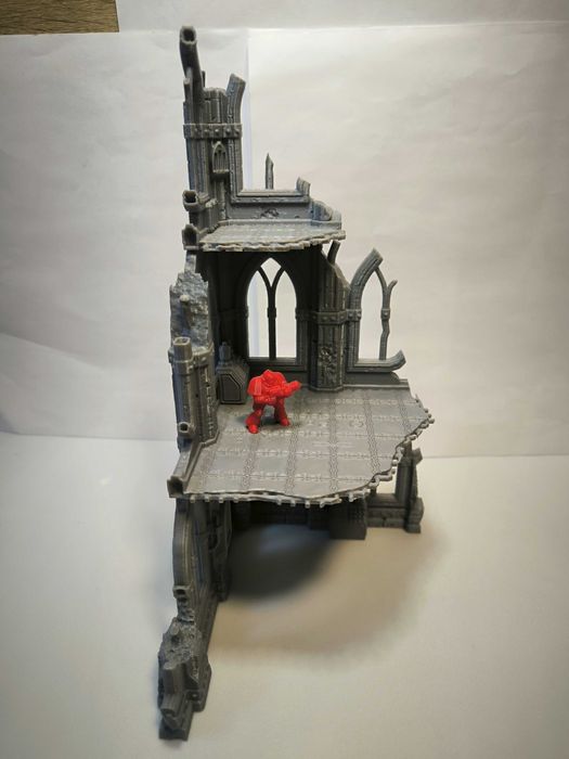 Duża gotycka ruina SCI-FI RPG Diorama Makieta