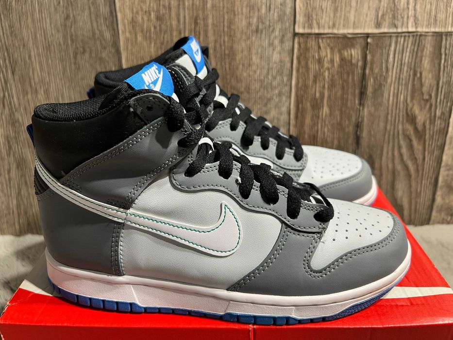 buty damskie skórzane sneakersy nike dunk high 38,5