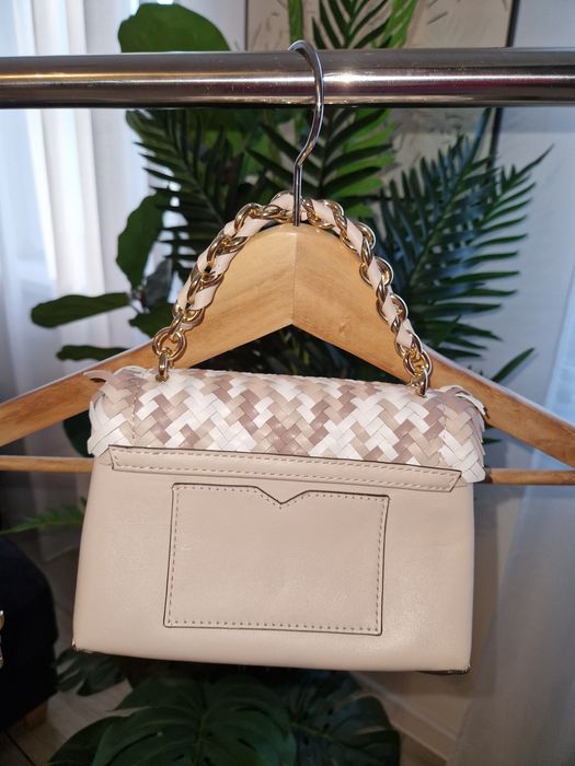 MK Michael Kors cece extra small XS woven leather crossbody