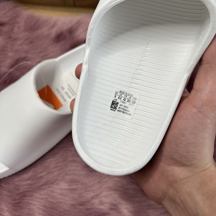 Шльопки Nike Calm Slide White p.39-45