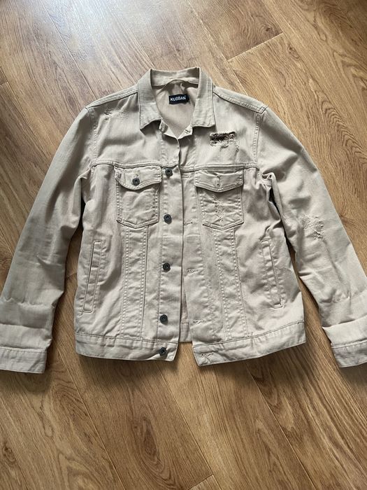Продам котонову куртку з потертостями