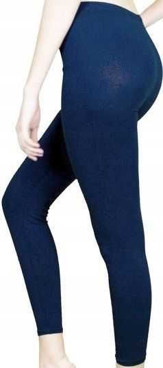 Legginsy getry damskie BAWEŁNA 95% ELASTAN 5% długie do kostki L-4XL
