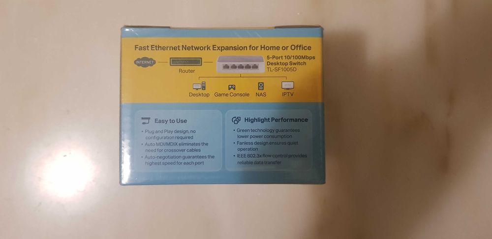 Switch TPLink 5 portas novo selado