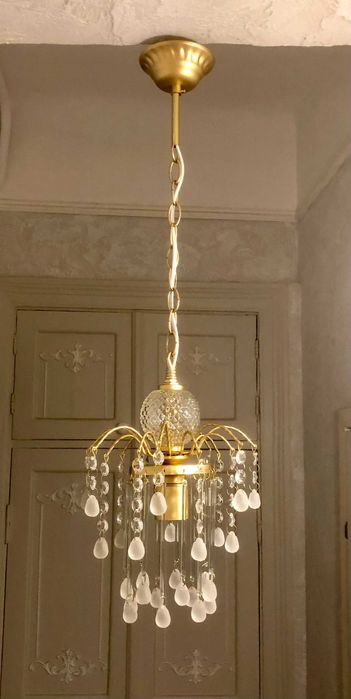 Хрустальная люстра. Винтаж