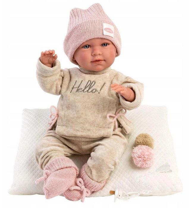 Lalka bobas płacząca Mimi z poduszką 42cm pudełko,264x504 mm