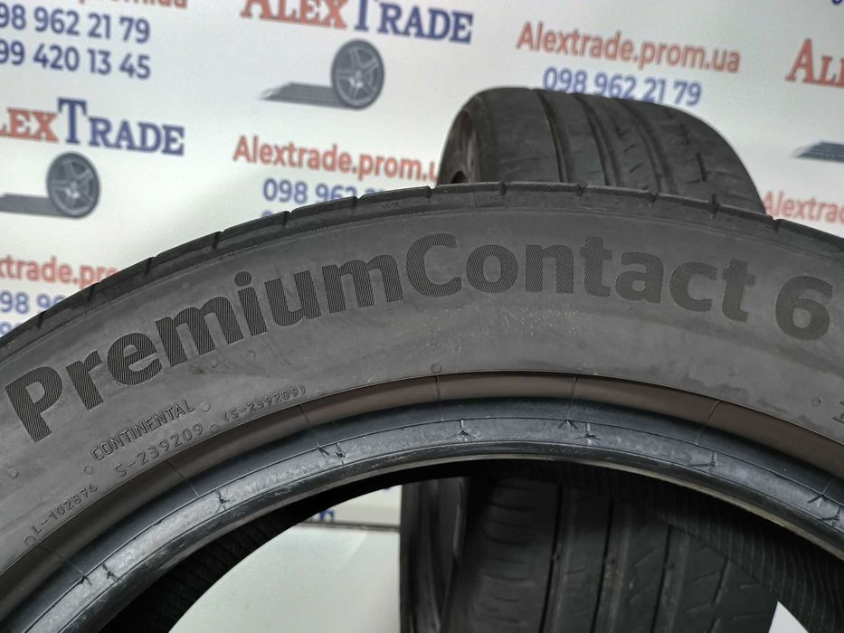 2 шт. 225/50 R17 Continental PremiumContact 6 літні шини вживані