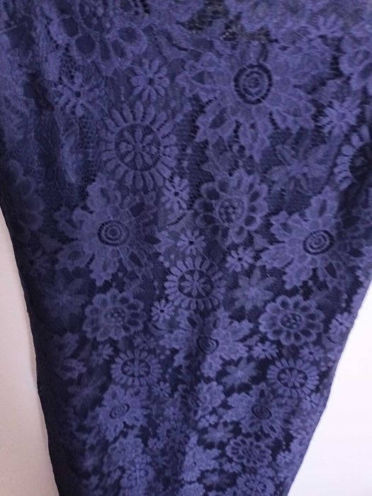 Vestido azul arrendado