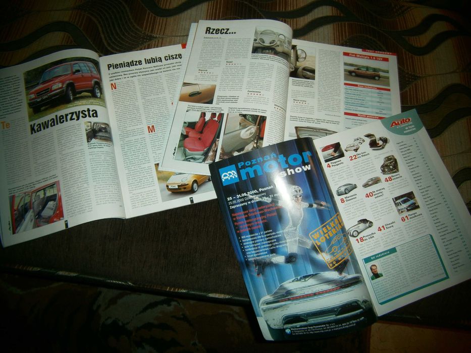 Czasopisma Moje auto - 3 numery rok 2000. Wysyłka