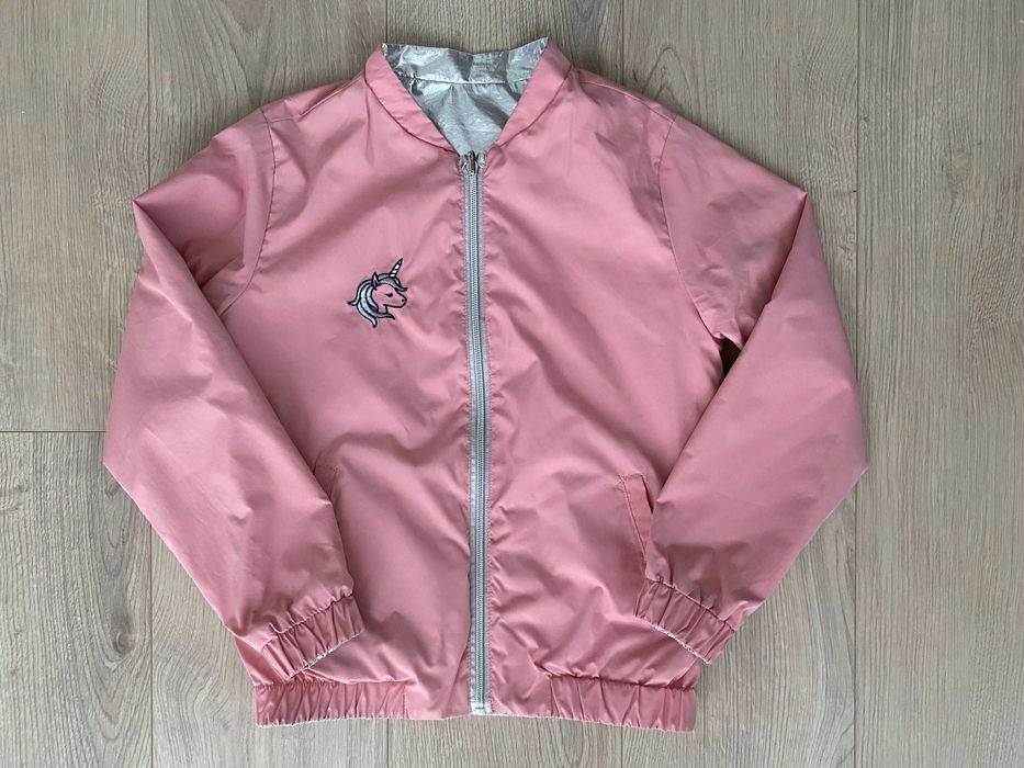 Jesienna dwustronna kurteczka dla dziewczynki COOLCLUB (Smyk) r. 140