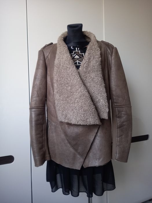 Kurtka ramoneska krótka futerko black River roz XL 42