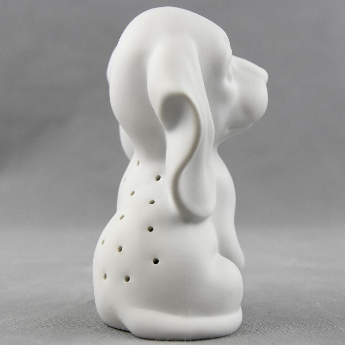 Paliteiro em Biscuit em forma de Cão