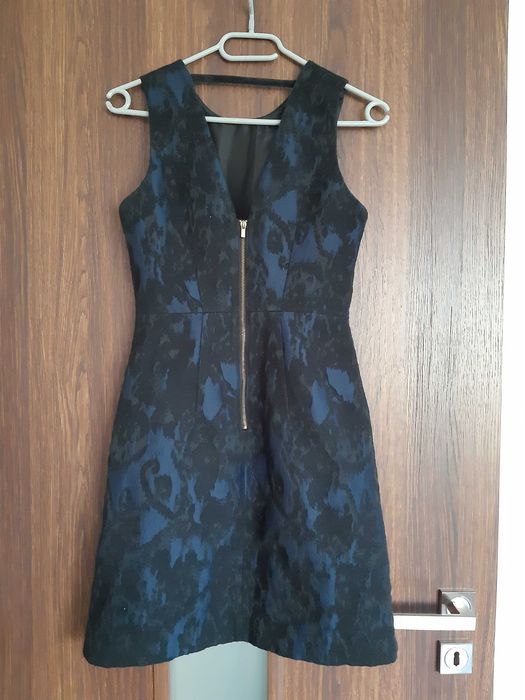 Sukienka granatowo-czarna H&M