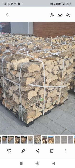 Dąb Suche drewno opałowe kominkowe EKODREWNO
