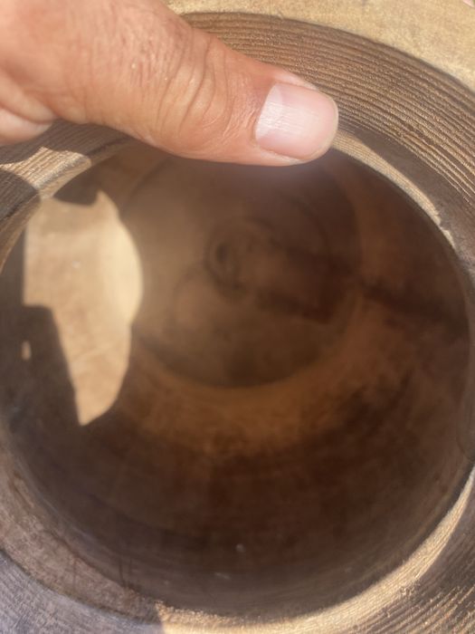 Vaso de madeira