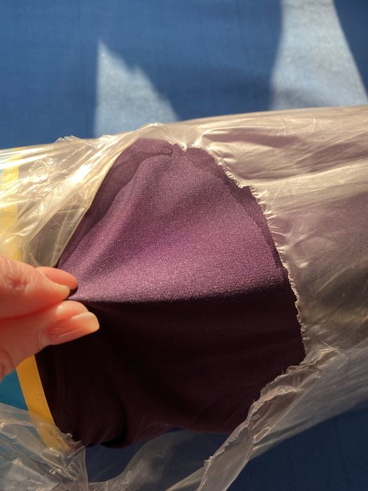 Тканина шовк Armani темно-фіолетового кольору 50 м