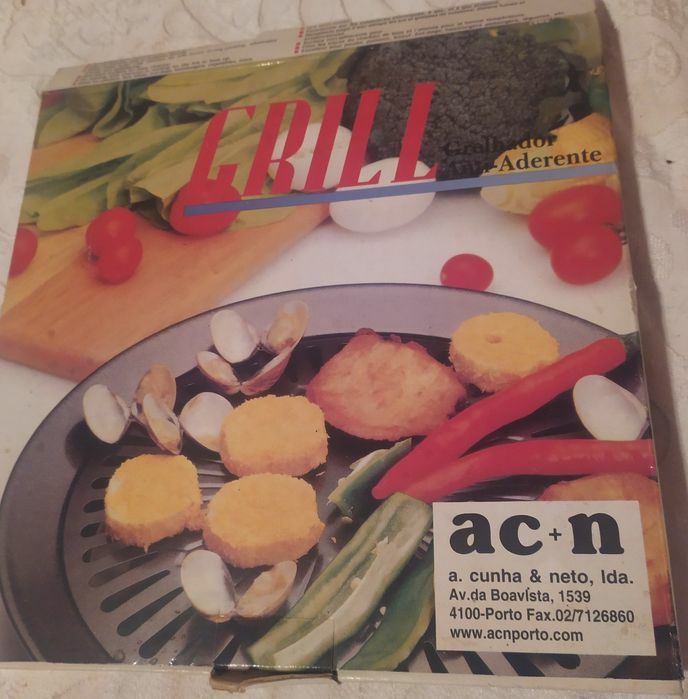 Grelhador sem fumo para placa de indução ou gáz