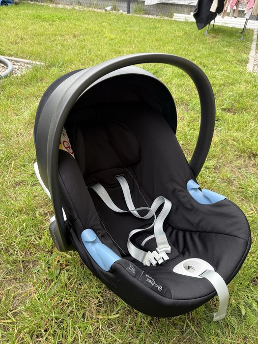 Cybex Balios S Lux 3w1 Deep Black + Aton B i-Size + akcesoria