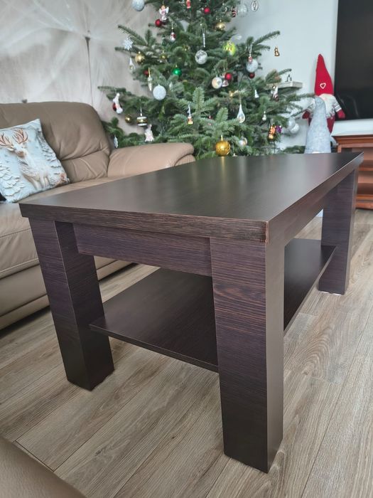 Stolik kawowy ciemny brąz