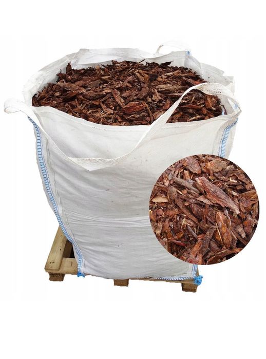 Kora ogrodowa sosnowa bigbag sortowana zrębka worek