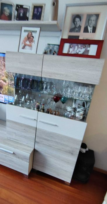 Conjunto Completo Sala de Estar/Jantar Moderna + Aparador | Bom Estado