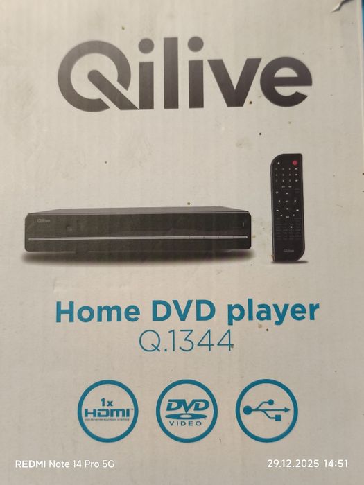 Odtwarzacz DVD z portem USB i złączem HDMI jak NOWY