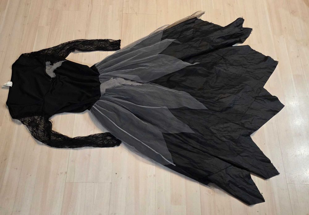 strój czarownica dama dworu czarodziejka królewna halloween M nr 2161