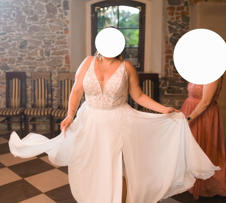 Suknia ślubna muślinowa z 2025