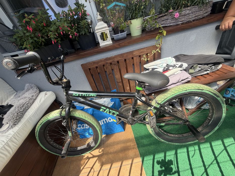 BMX KS Cycling – czarny z zielonymi dodatkami