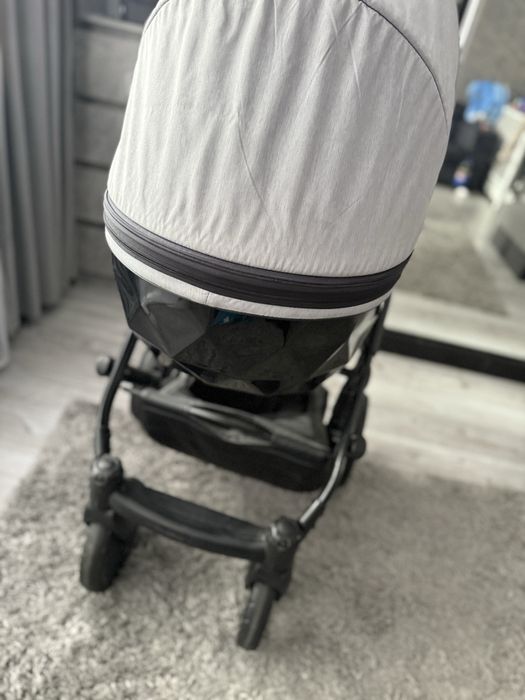 Wózek 2w1 Junama Diamond szary + gratis nosidelko cybex