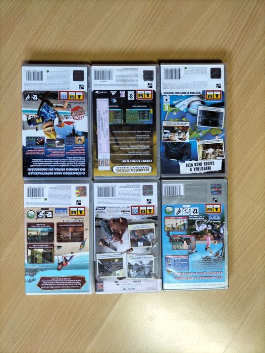 Lote de Jogos PC, Jogos PSP e Cassetes VHS Infantis (Clássicos/Disney)