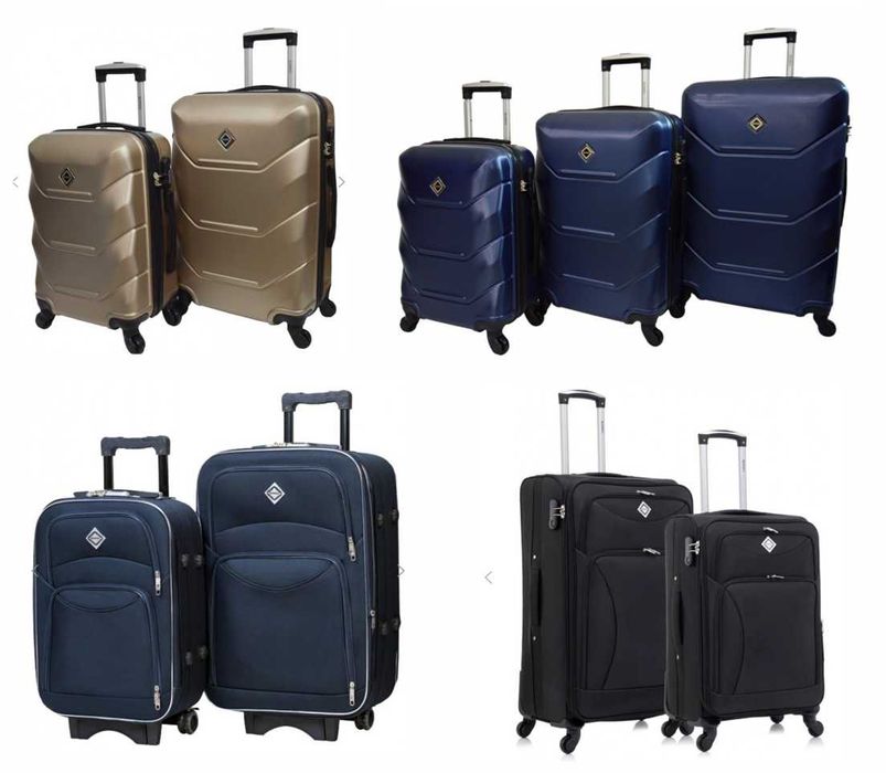 Валіза пластикова Bonro набір 3 шт Чемодан пластиковый ‼️ склад